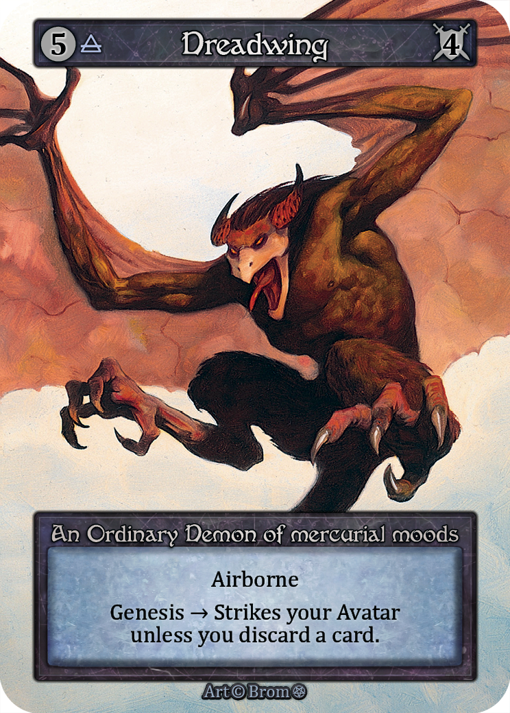 Dreadwing — ilustração de Brom