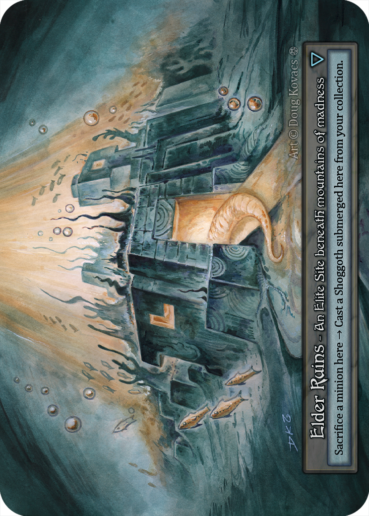 Elder Ruins — ilustração de Doug Kovacs