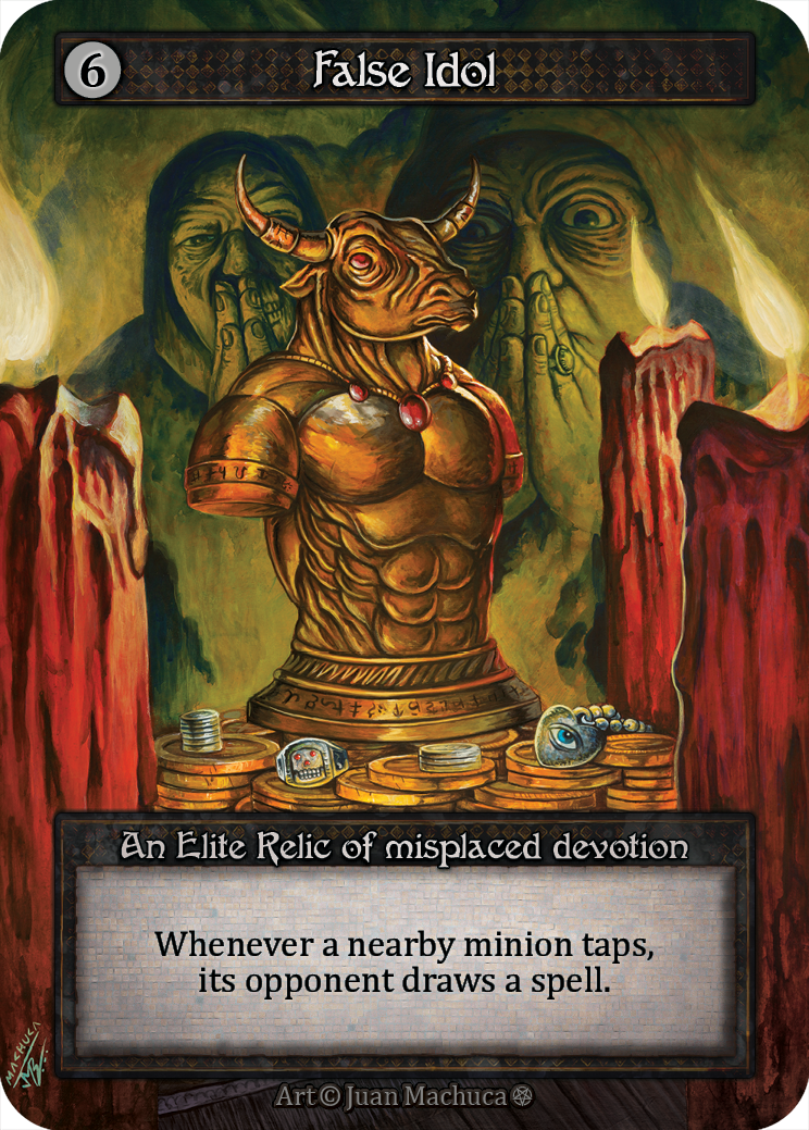 False Idol — ilustração de Juan Machuca
