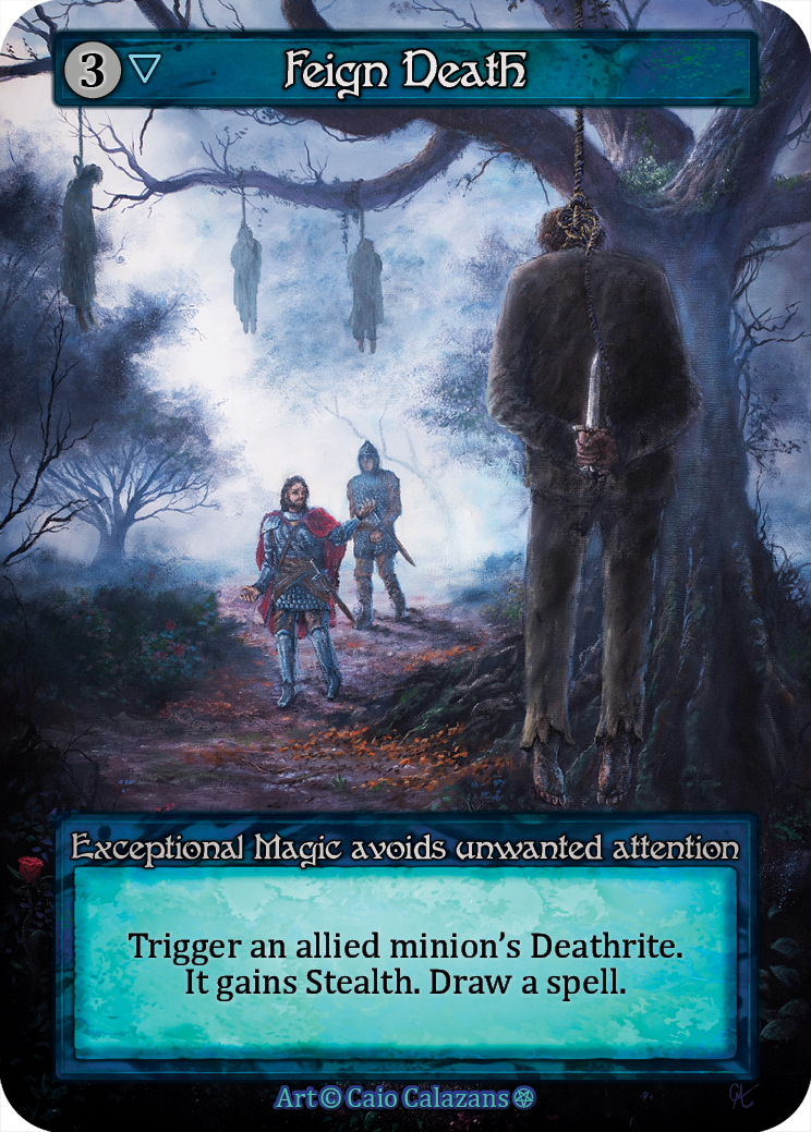 Feign Death — ilustração de Caio Calazans