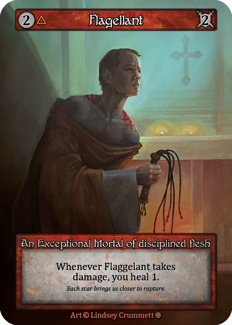Flagellant — ilustração de Lindsey Crummett