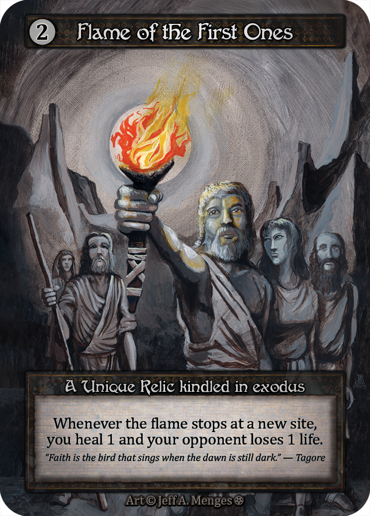 Flame of the First Ones — ilustração de Jeff A. Menges