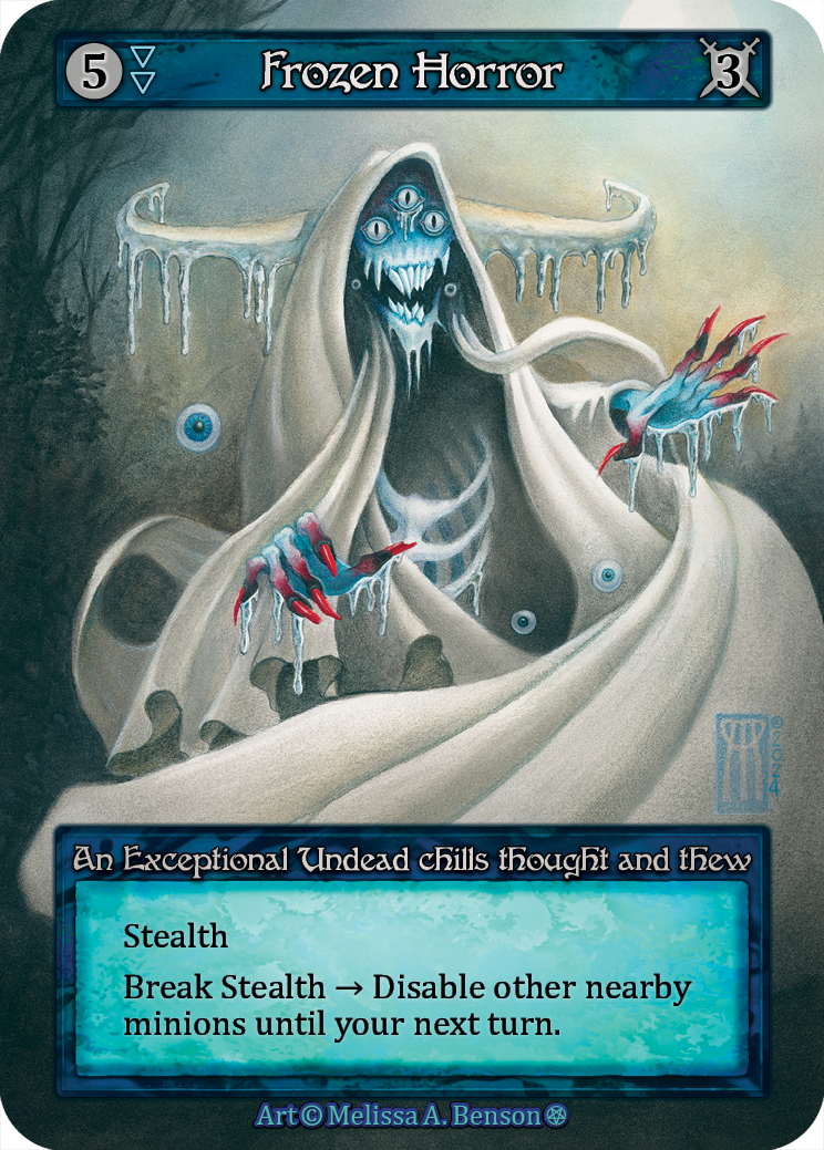Frozen Horror — ilustração de Melissa A. Benson
