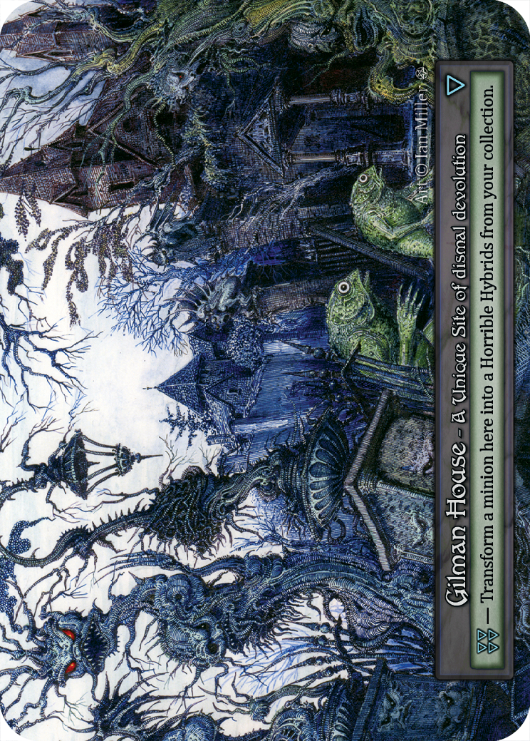 Gilman House — ilustração de Ian Miller