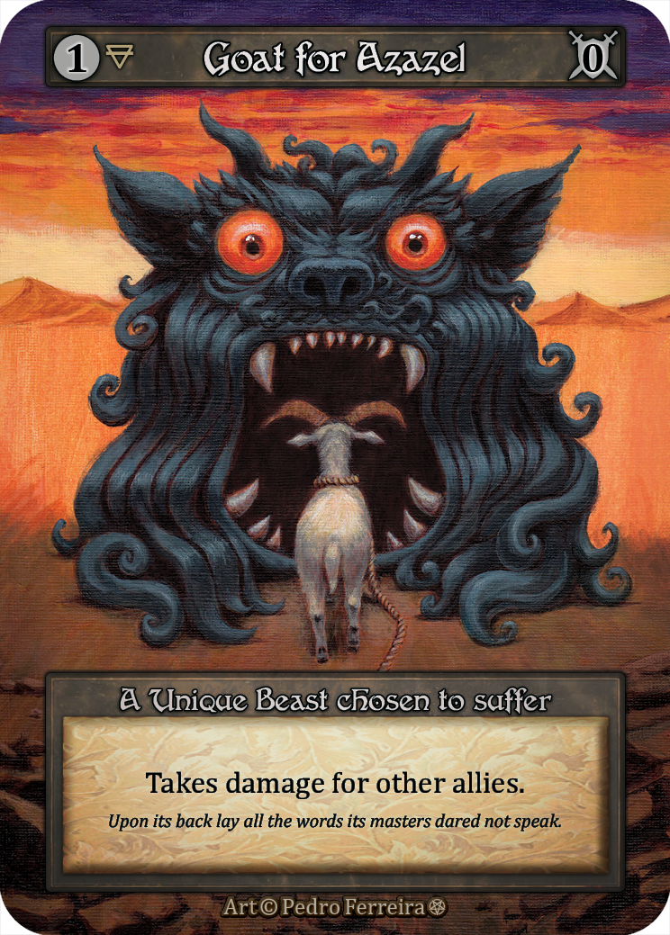 Goat for Azazel — ilustração de Pedro Ferreira