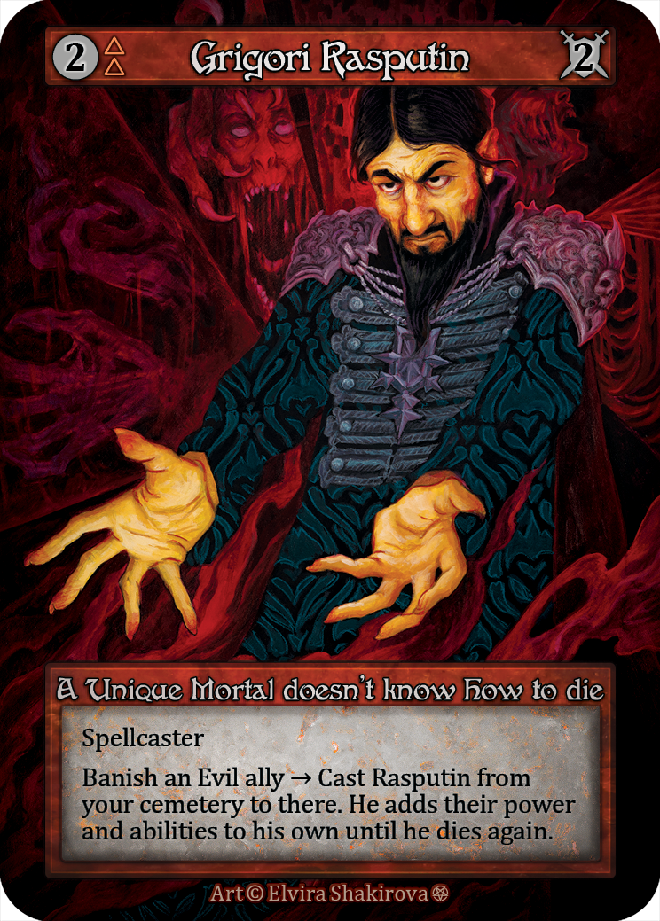 Grigori Rasputin — ilustração de Elvira Shakirova