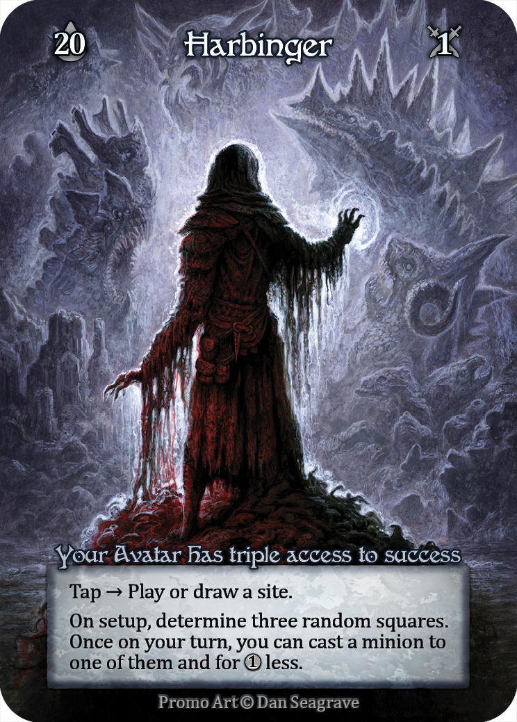 Harbinger — ilustração de Dan Seagrave