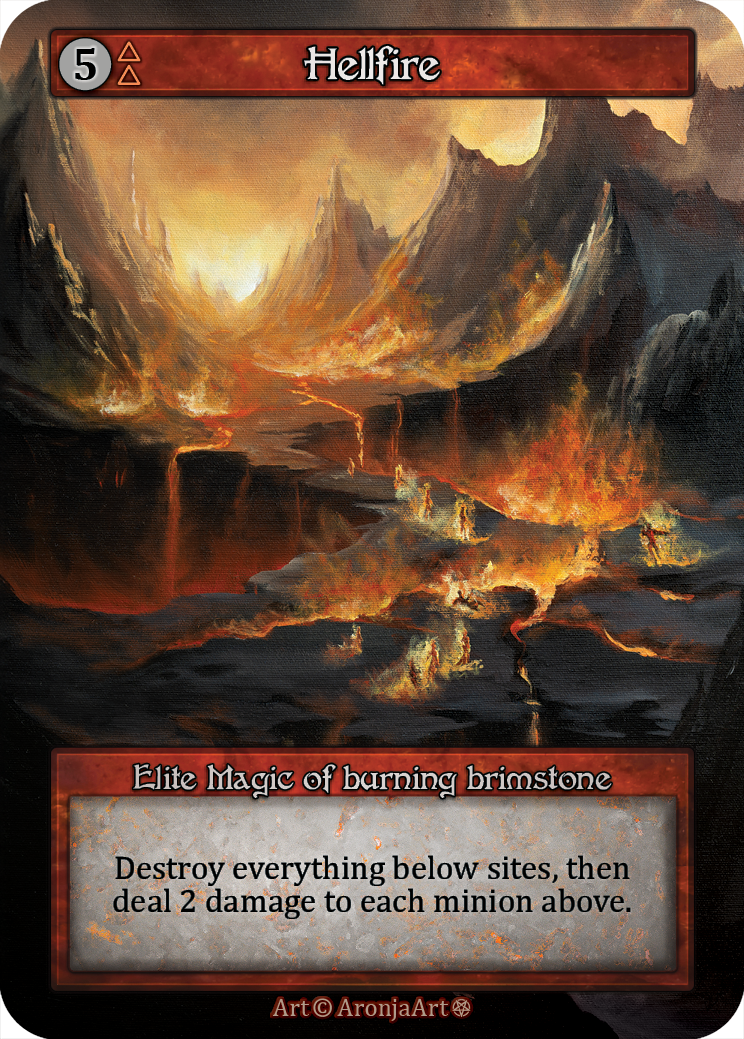 Hellfire — ilustração de AronjaArt