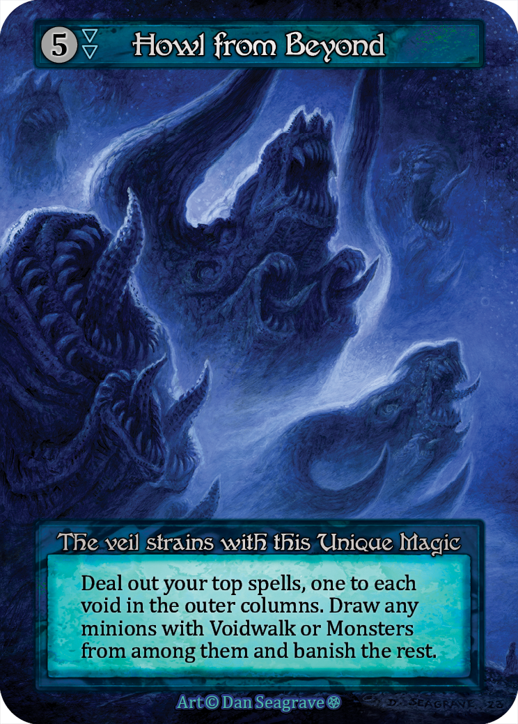 Howl from Beyond — ilustração de Dan Seagrave