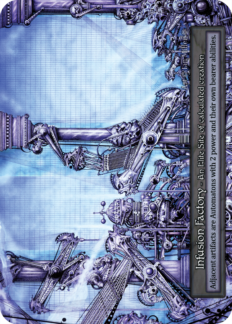 Infusion Factory — ilustração de Ian Miller