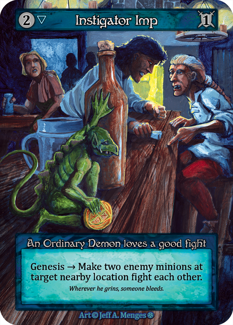 Instigator Imp — ilustração de Jeff A. Menges