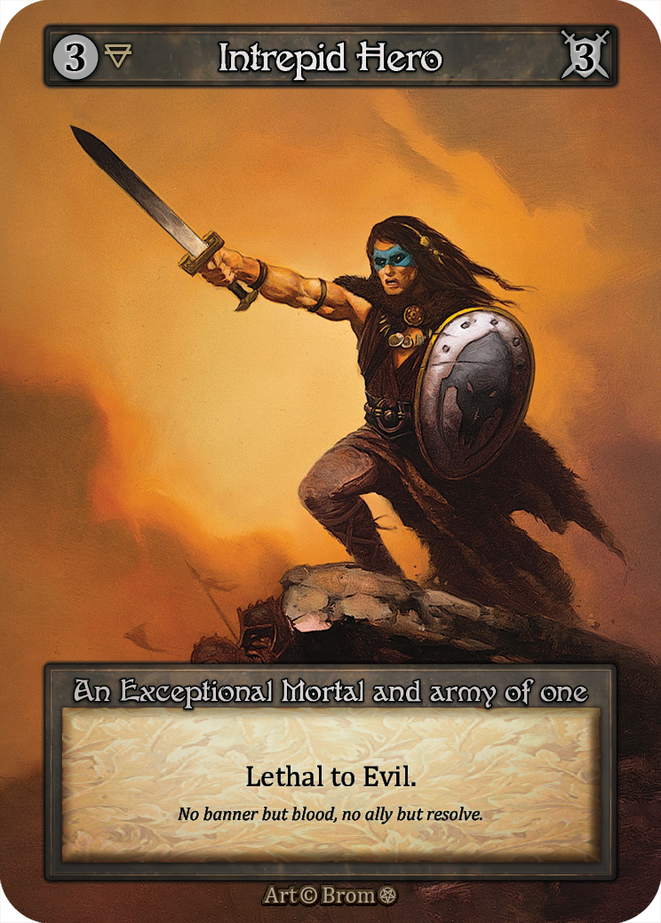 Intrepid Hero — ilustração de Brom