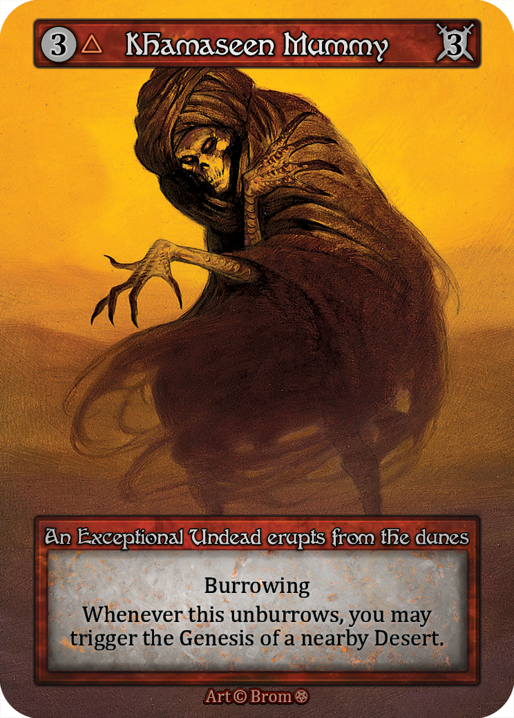 Khamaseen Mummy — ilustração de Brom