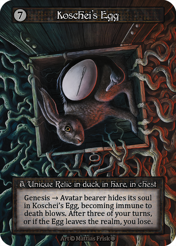 Koschei's Egg — ilustração de Mattias Frisk