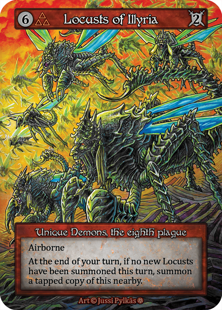 Locusts of Illyria — ilustração de Jussi Pylkäs