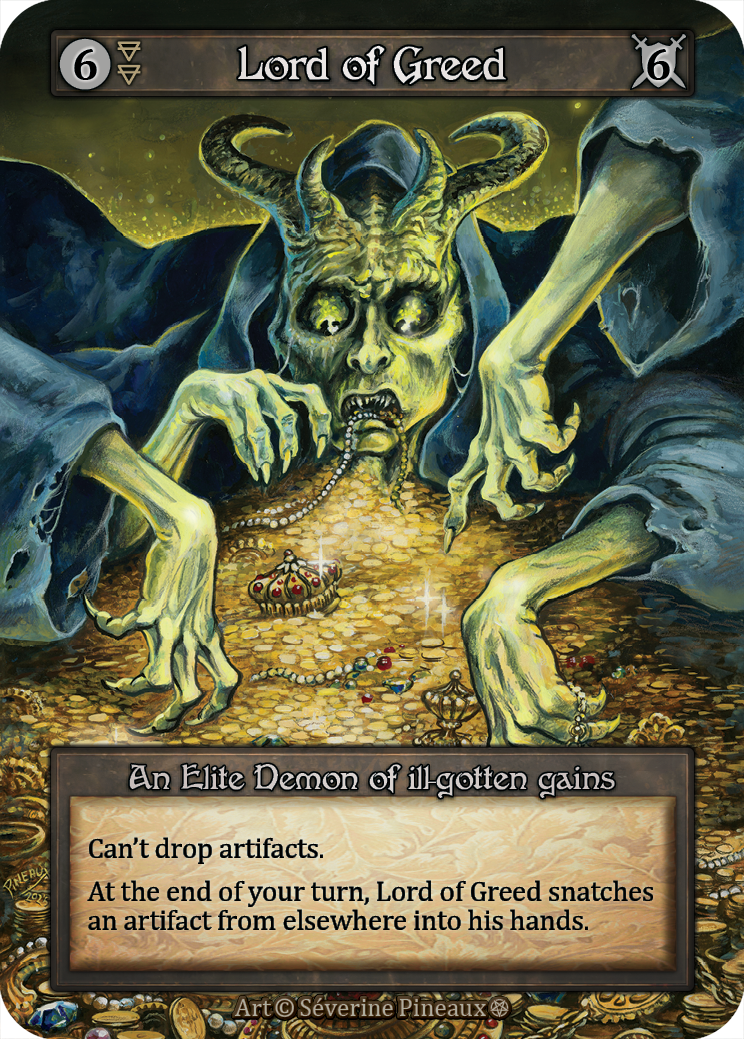 Lord of Greed — ilustração de Séverine Pineaux
