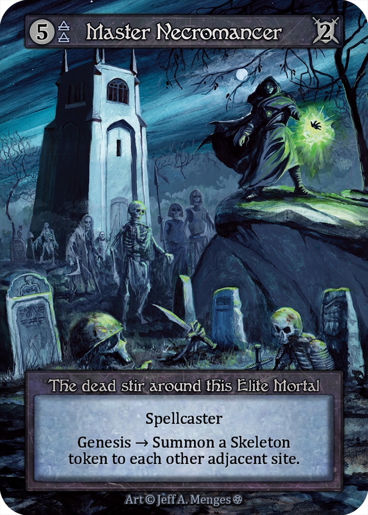 Master Necromancer — ilustração de Jeff A. Menges