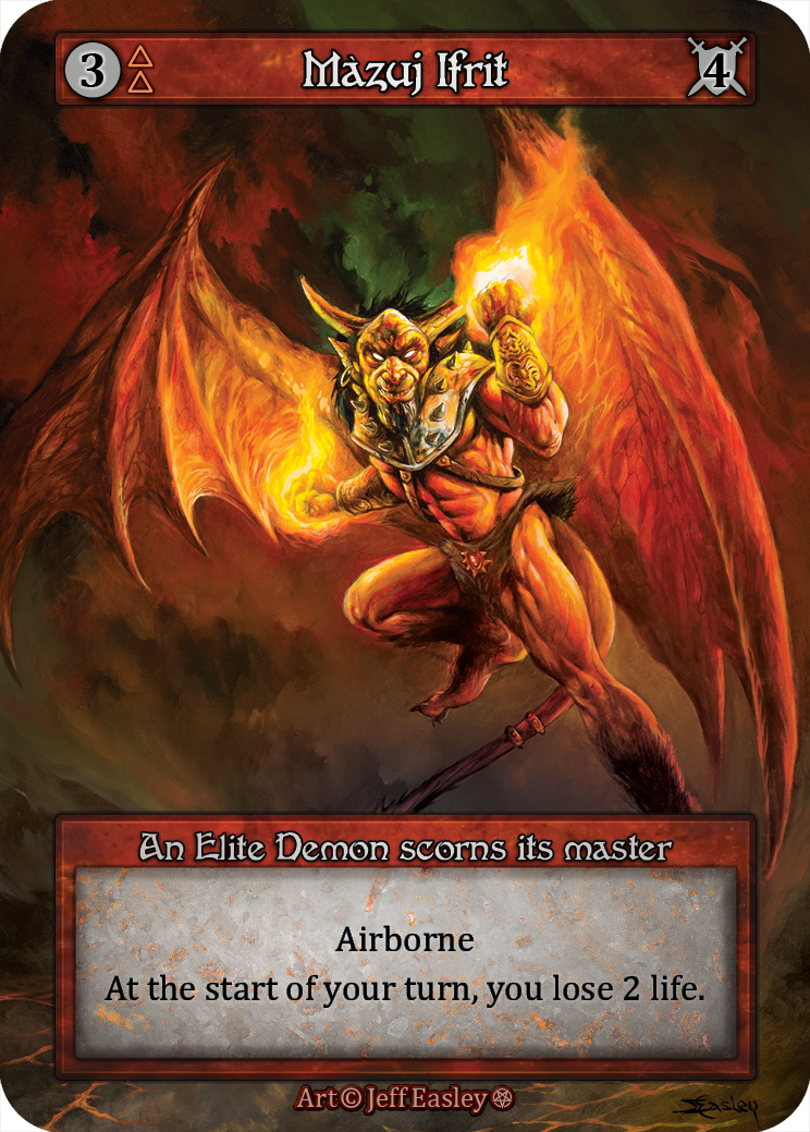 Màzuj Ifrit — ilustração de Jeff Easley