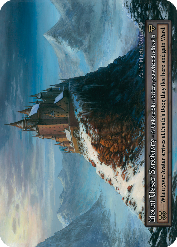 Mount Ussar Sanctuary — ilustração de Marta Molina