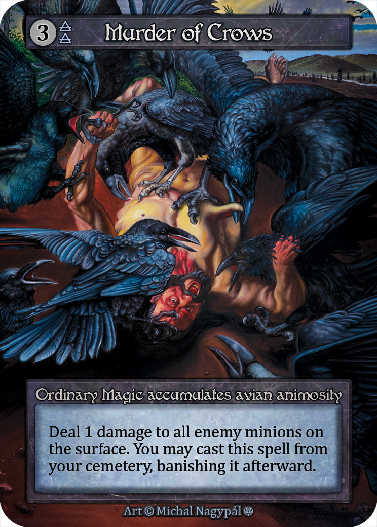 Murder of Crows — ilustração de Michal Nagypál
