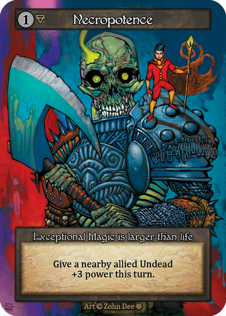Necropotence — ilustração de Zohn Dee