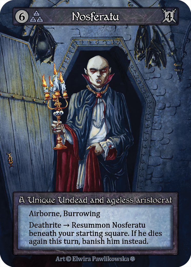 Nosferatu — ilustração de Elwira Pawlikowska