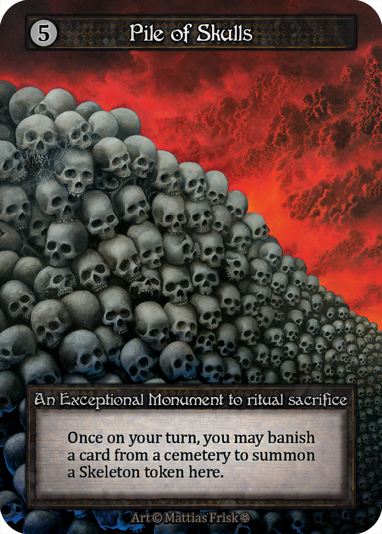 Pile of Skulls — ilustração de Mattias Frisk
