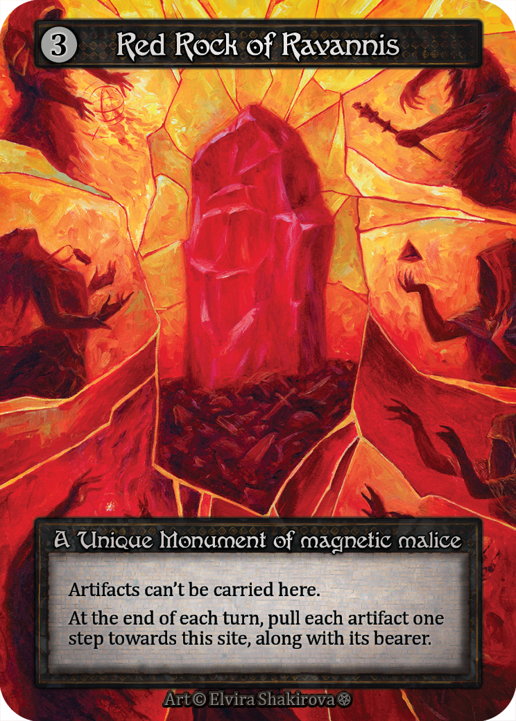 Red Rock of Ravannis — ilustração de Elvira Shakirova