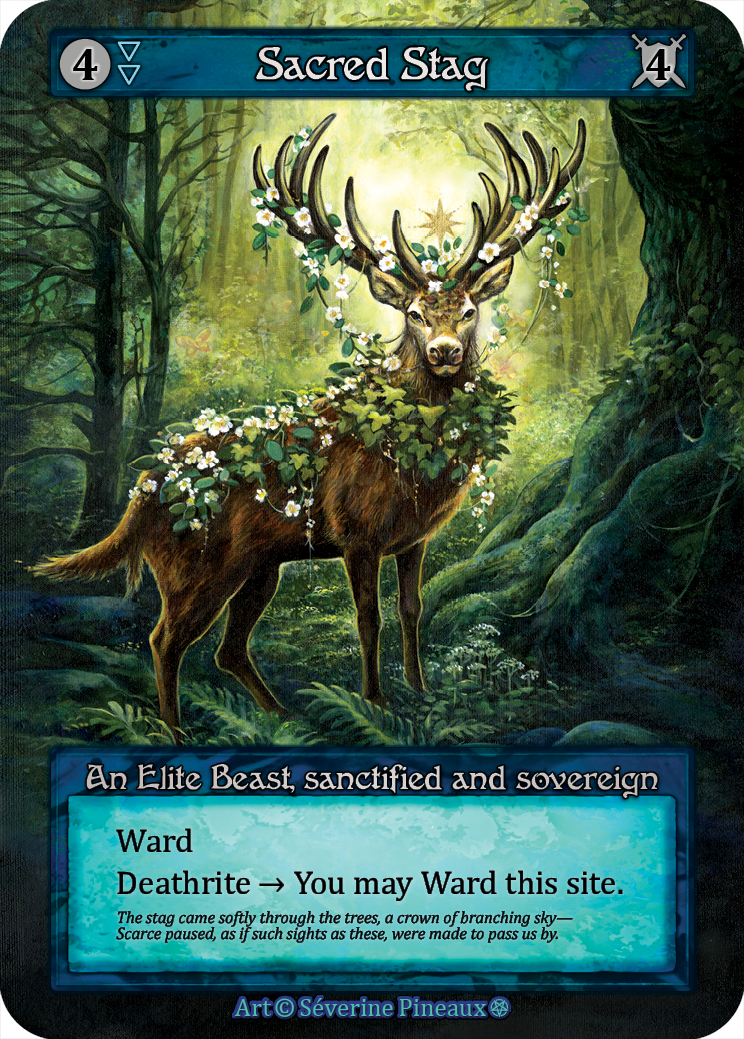 Sacred Stag — ilustração de Séverine Pineaux