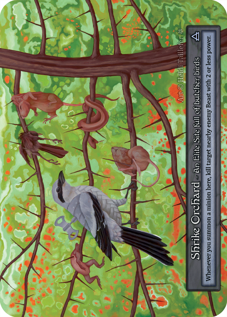 Shrike Orchard — ilustração de Heidi Taillefer
