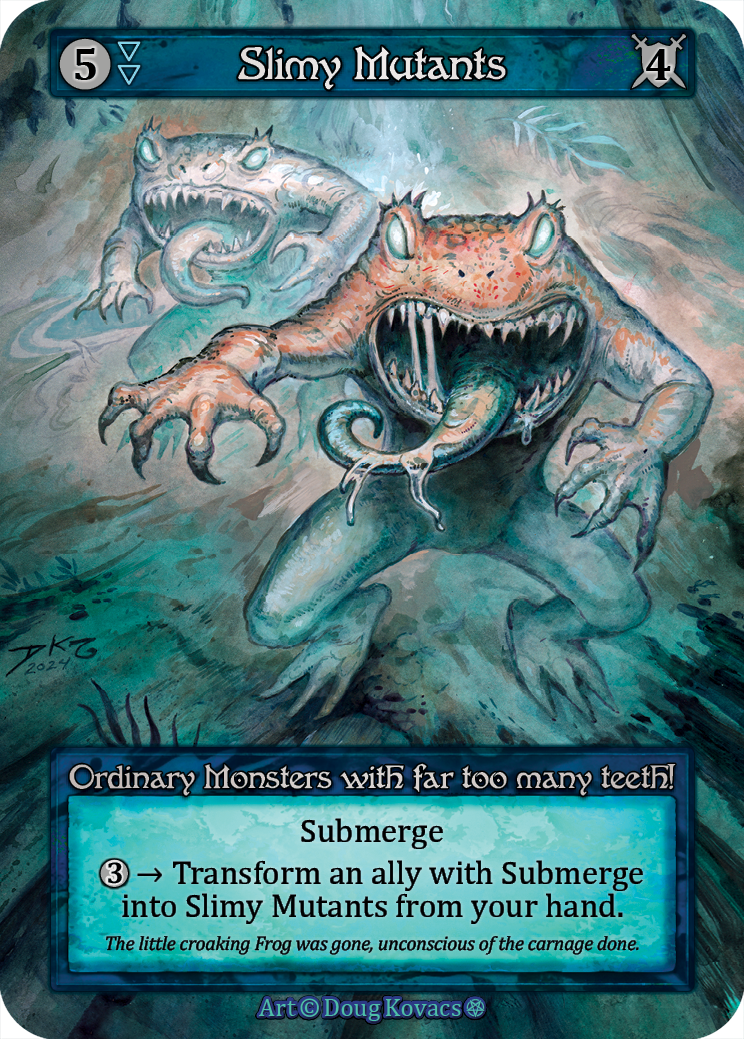 Slimy Mutants — ilustração de Doug Kovacs