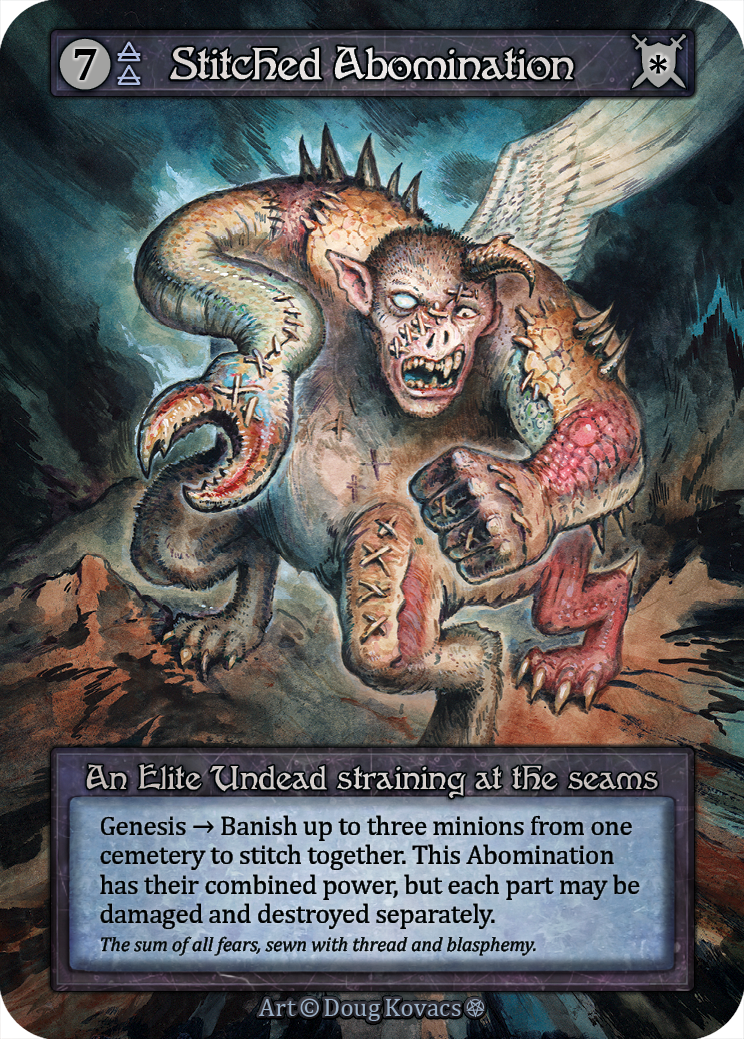 Stitched Abomination — ilustração de Doug Kovacs