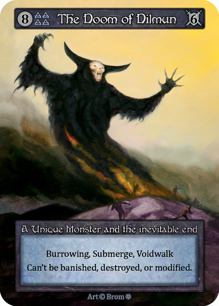 The Doom of Dilmun — ilustração de Brom