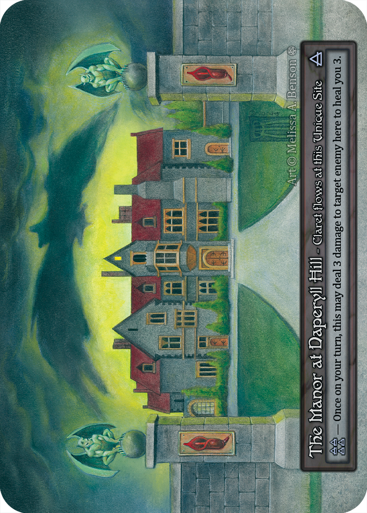 The Manor at Daperyll Hill — ilustração de Melissa A. Benson