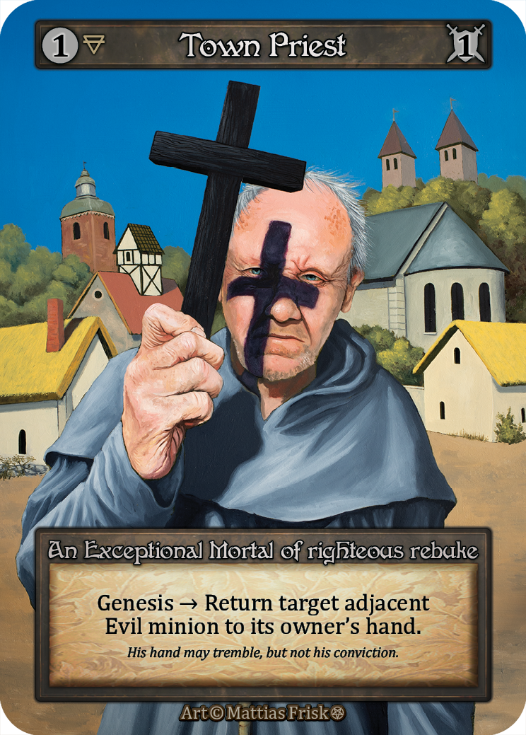 Town Priest — ilustração de Mattias Frisk