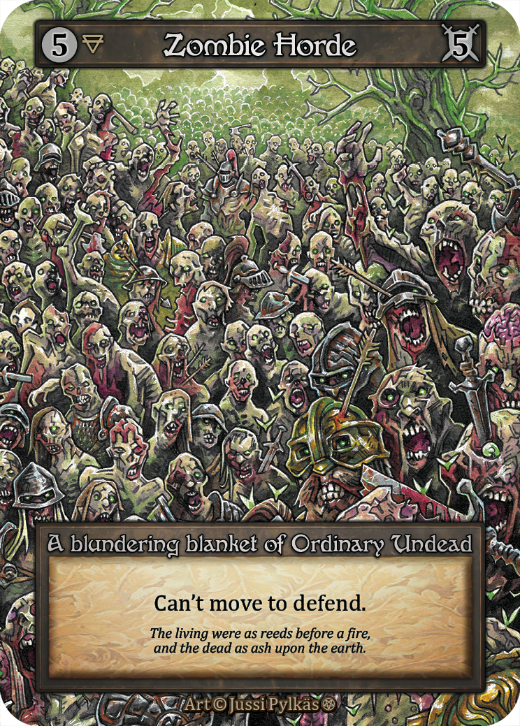 Zombie Horde — ilustração de Jussi Pylkäs