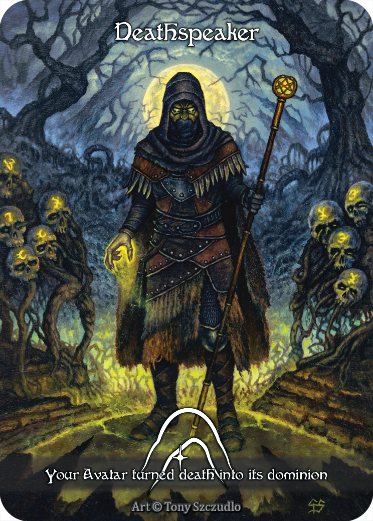 Deathspeaker — ilustração de Tony Szczudlo
