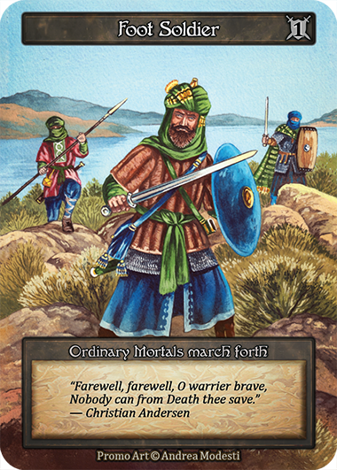 Foot Soldier (Saracen) — ilustração de Andrea Modesti