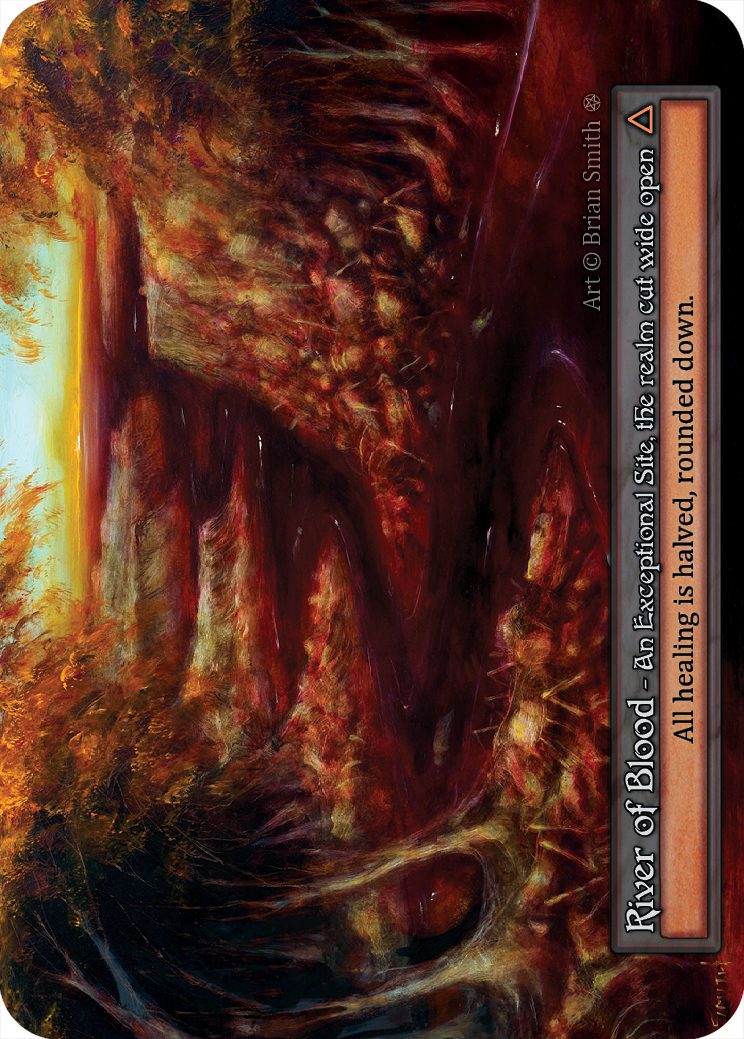 River of Blood — ilustração de Brian Smith